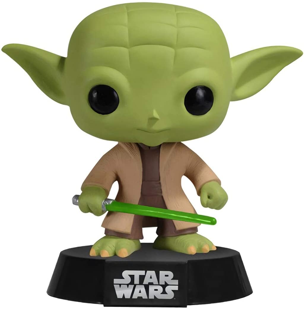 Amazon.com: POP Star Wars: Master Jedi Yoda with Lightsaber [Black
