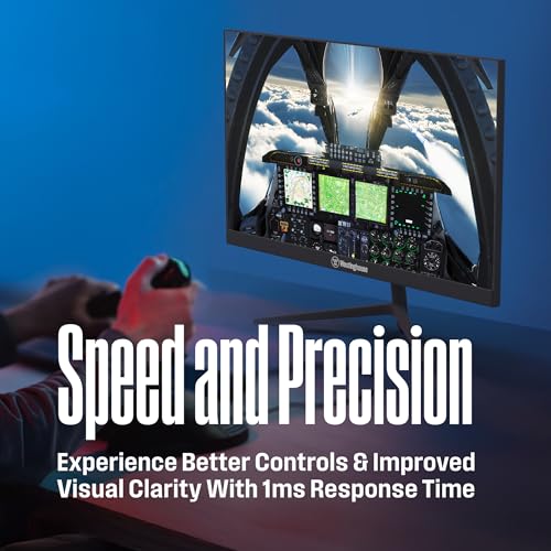 Image of Westinghouse 24 Inch Gaming Monitor, IPS, 180Hz, 1ms, Built in Speakers, HD 1080P, 110% sRGB, AMD FreeSync, Eyecare, Computer Monitor for Office, PC & Console Games, DisplayPort, HDMIx2 /Gaming Mode