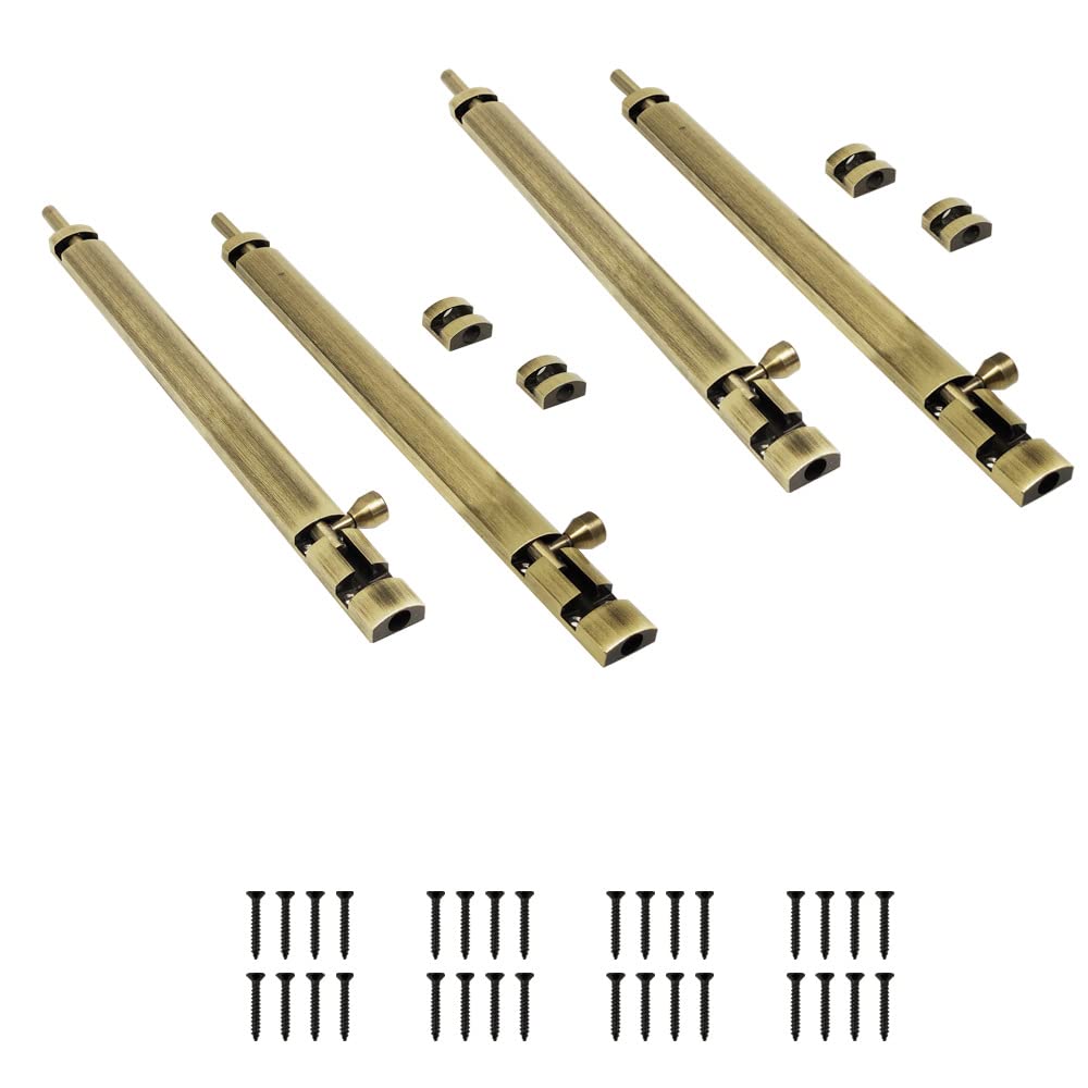 Volo Premium 8" Xylo Tower Bolt/Door Latch/kundi/chitakni/Chitkini (Antique Brass Finish, Pack of 4 Pieces) (8"_Antique Brass) (B0BQBSZZSW) Amazon Price History, Amazon Price Tracker