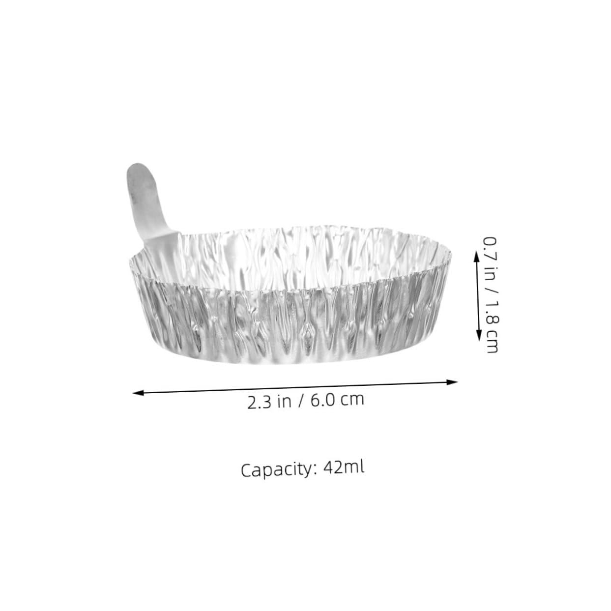 KICHOUSE Versatile Laboratory Equipment 30pcs Aluminum Weighing Handle Dish Trays for Weighing Powders Liquids
