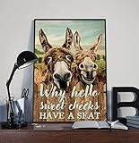 Photo Gallery eeypy poster con asino hello sweet have a seat divertente asino arredamento bagno segni animali poster targa in metallo ferro pittura per interni esterni casa bar caffè decorazione parete 20 x 30 cm Photo Gallery eeypy poster con asino hello sweet have a seat divertente asino arredamento bagno segni animali poster targa in metallo ferro pittura per interni esterni casa bar caffè decorazione parete 20 x 30 cm