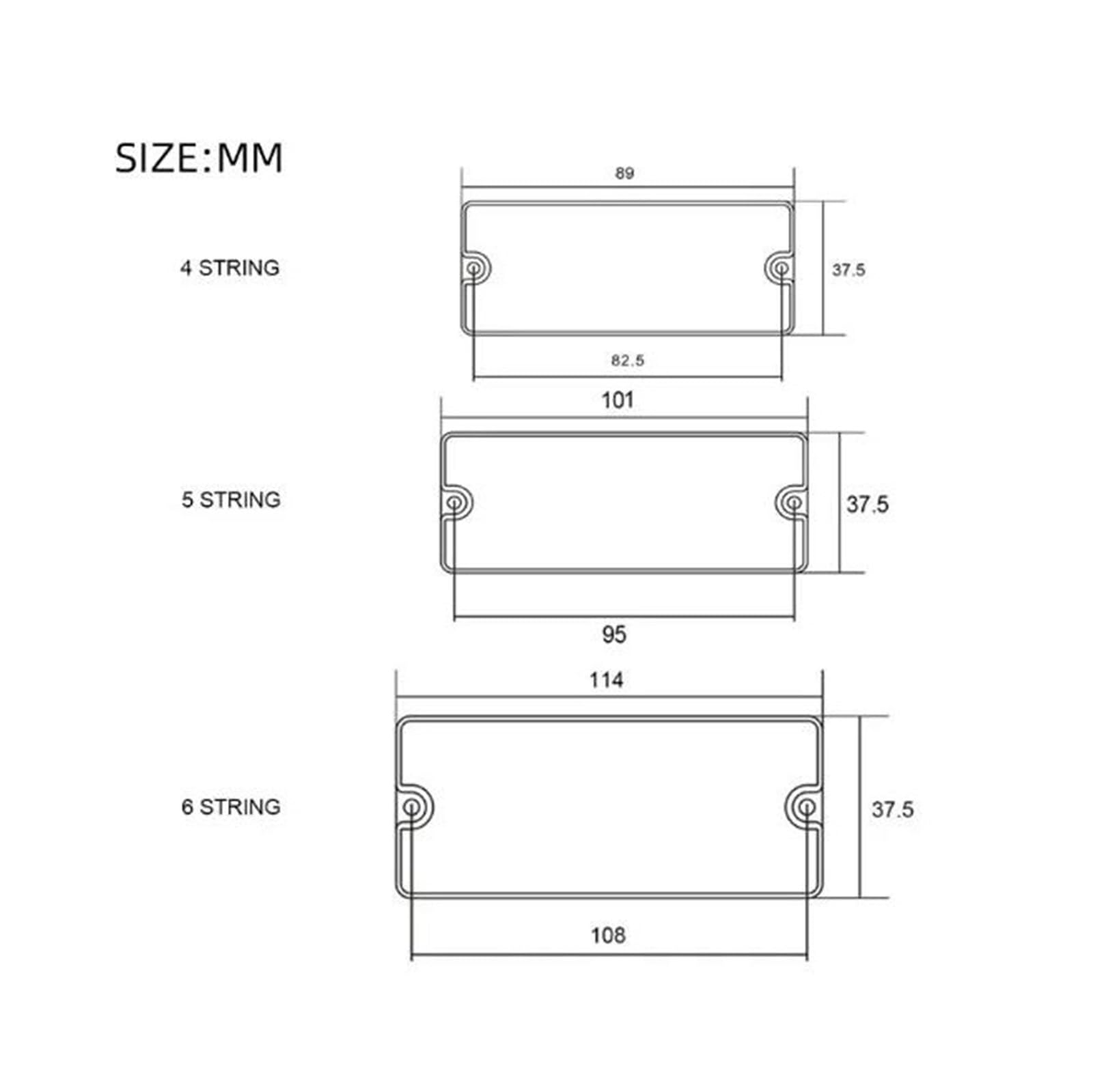 Przetwornik Gitary Elektrycznej Klasyczny Pasywny Humbucker Basowy Z 4 Lub 5/6 Strunami(5 Strings)