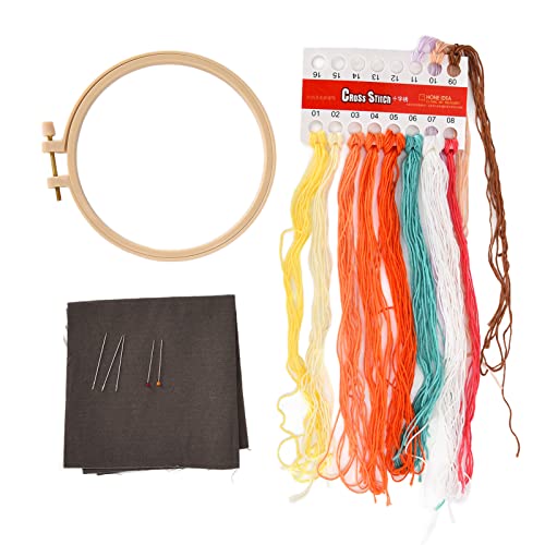 Kit broderie point de croix pré-imprimé KAIXINM pour apprendre sans se tromper