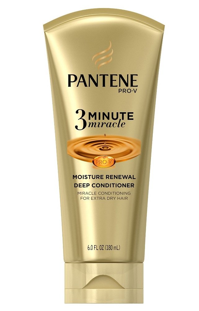 PantenePro-V 3 Minute Miracle Moisture Renewal Deep Conditioner, 6 Ounce (3-Pack)