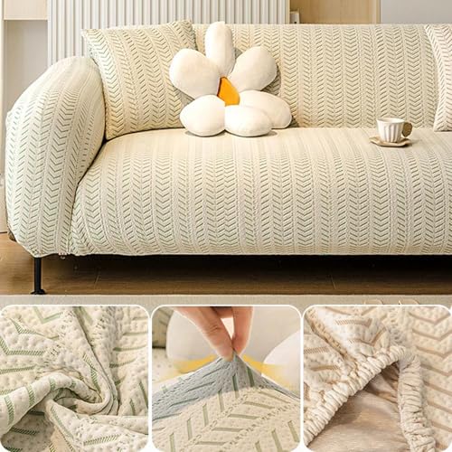 Housse de canapé élastique en textile noble lavable
