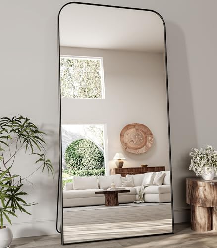 Image of Koonmi Full Length Mirror, 76 inchx34 inch Mirror Full Length with Stand