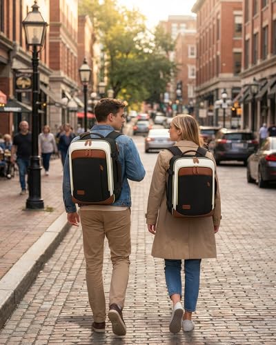 Mochila de viaje LOVEVOOK 40L para mujer con compartimento portátil miniatura 3