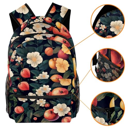 Sac à dos de voyage et scolaire multicolore taille unique avec poches - 3