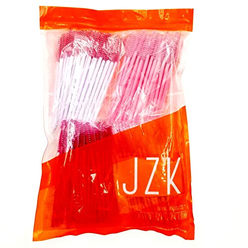 Foto von JZK 200x Kunststoff Einweg Wimpern Bürste Wimpernbürsten Set wimpernbürstchen Mascara Bürste Mascara Wand Applicator für Augenwimper Extension