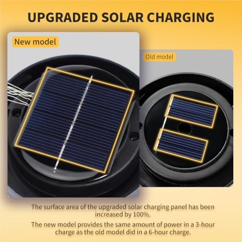 HOTEAGLE 5.9" Large Solar Globe Lights Outdoor Waterproof -2 Pack, 5.9 in - image 7