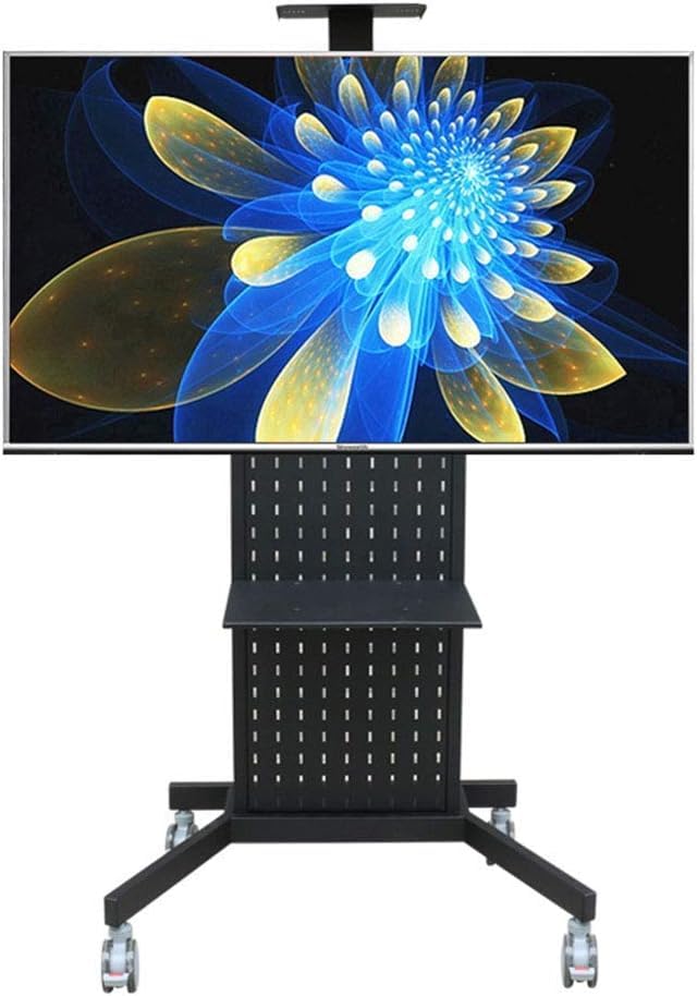 Soporte móvil para TV con ruedas y bandeja para cámara miniatura 1