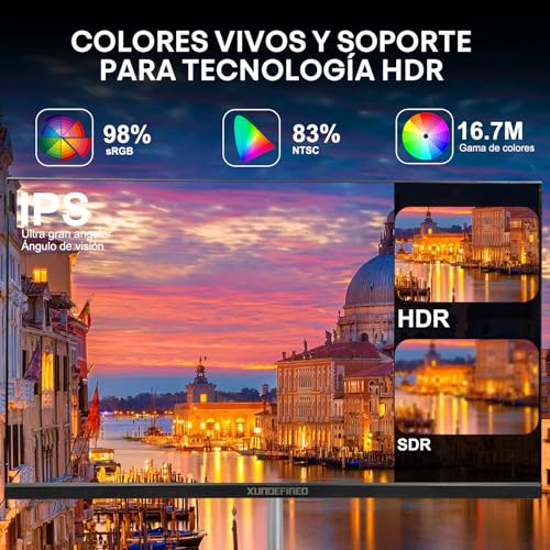 Image of 24 inch 1080p Monitor with Speakers, 75Hz Gaming Monitor, FreeSync Technology, 16.7 Million Colors, Eye-Care, Zero-Frame IPS Monitor with HDMI, Display Port, USB