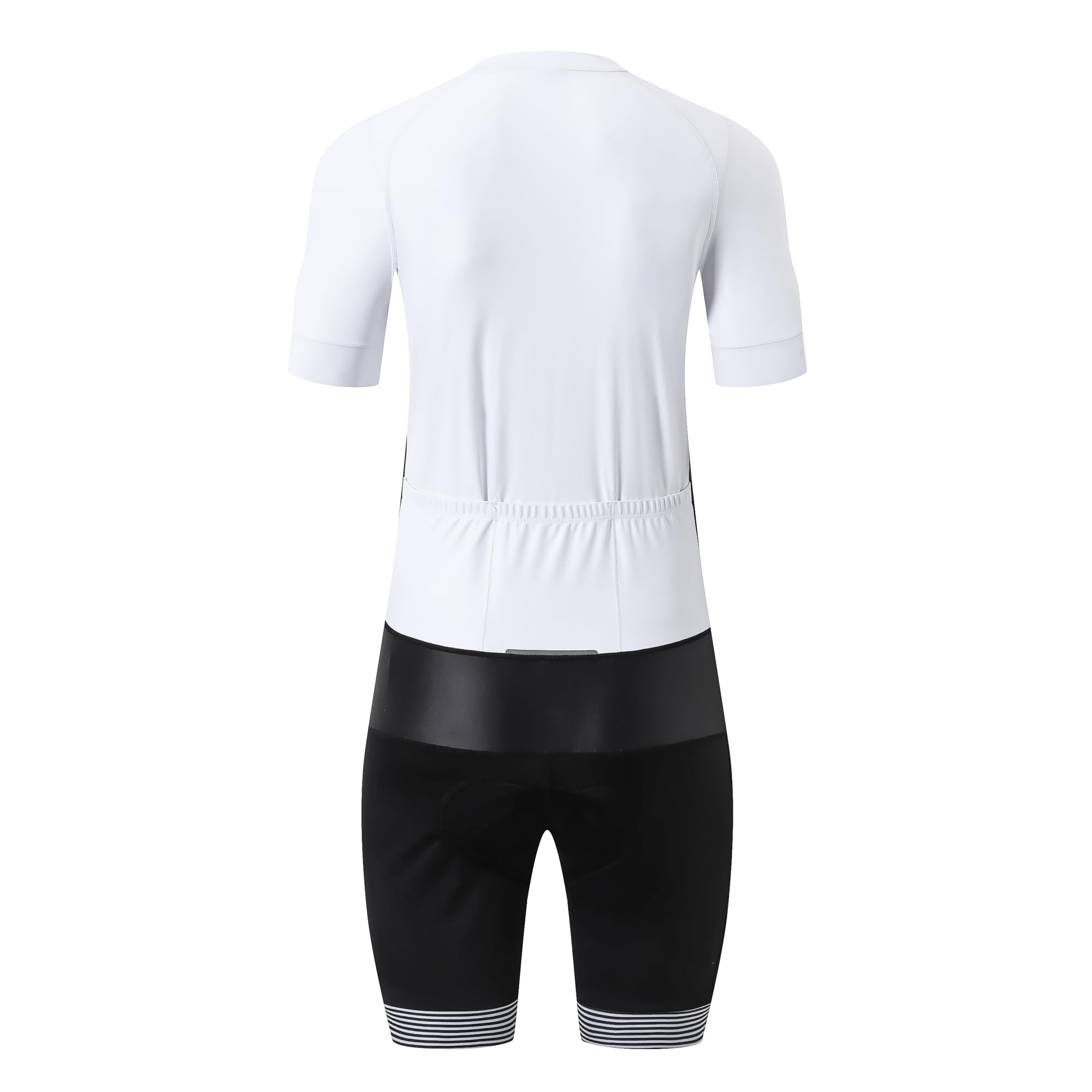 UGLY FROG Men's Racesuit, Short Sleeve Top+Short Legs Cycle Race Swim Bike Run Triathlon Suit, Padded, Pockets, UPF 50+