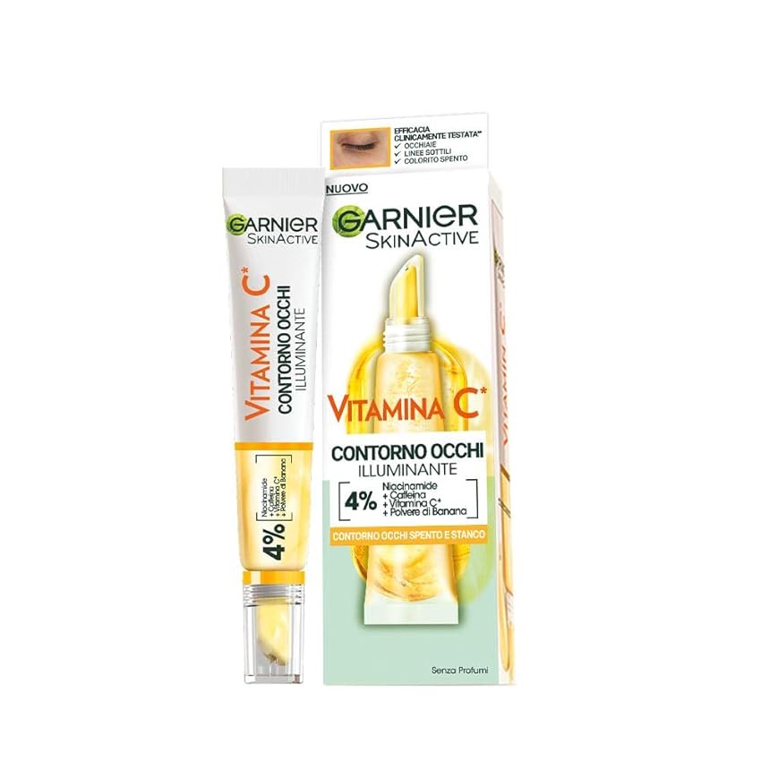 Immagine del prodotto Garnier SkinActive Contorno Occhi Illuminante, Vitamina C, Per uno Sguardo Più Fresco e Riposato, Antirughe, 15 ml