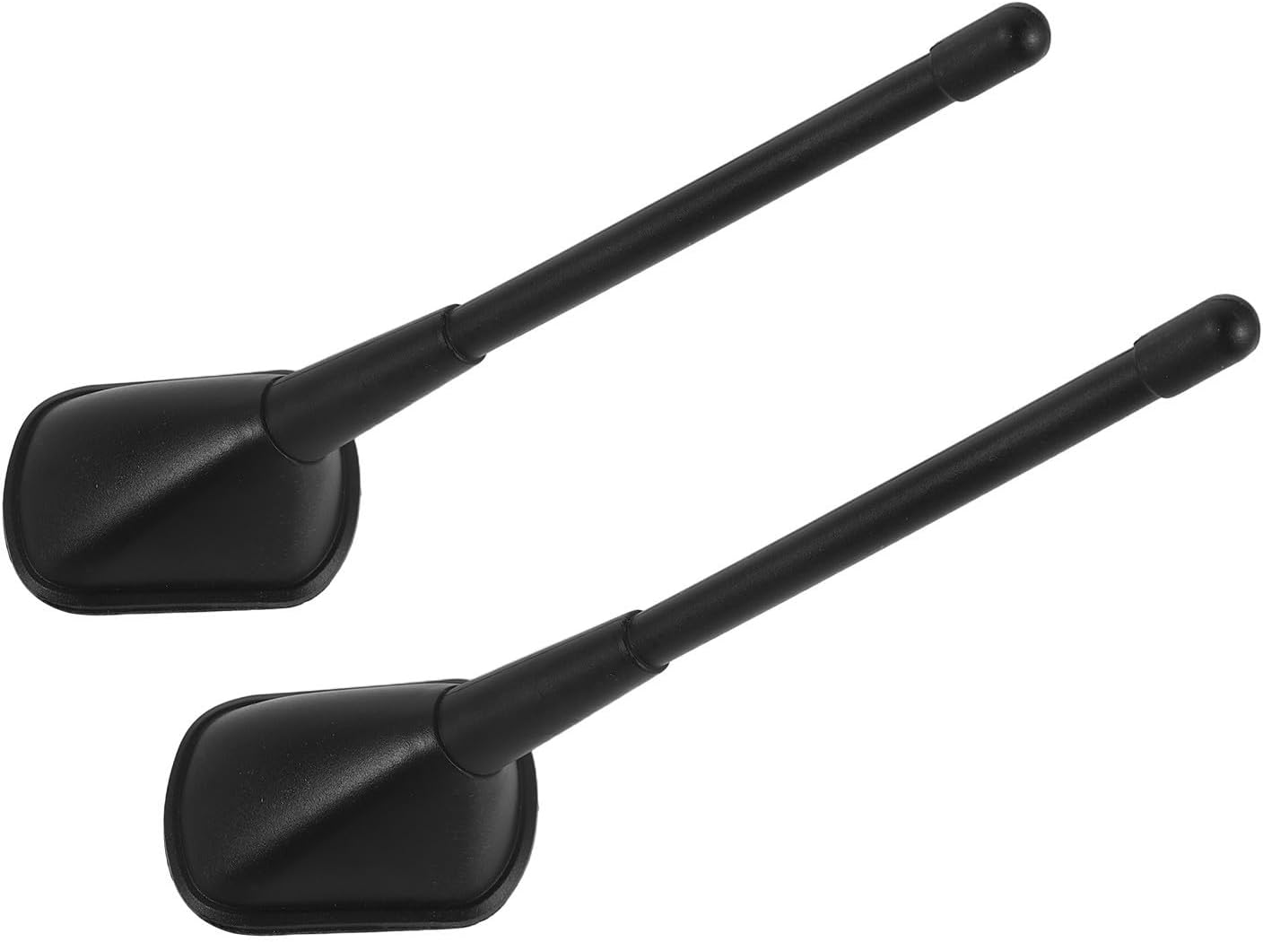 2pcs Car Roof Dummy Antenna Decoration, Black Plastic Exterior Accessory