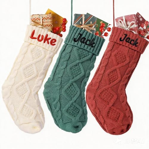 Bemaystar Personalised Christmas Stockings with Name- 18â�