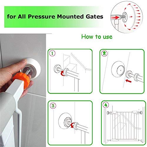 Vmaisi 4 PACK WALL PADS Pack Baby Gates Wall Cups thumb #3