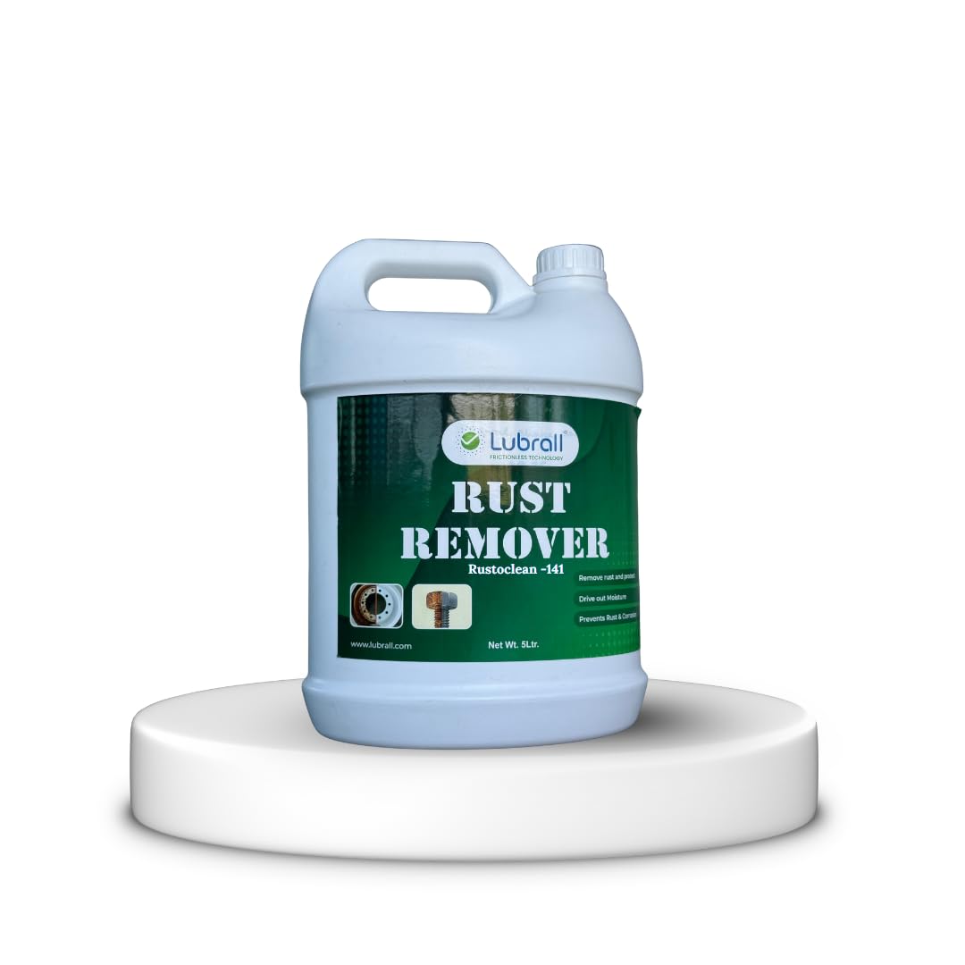Rustoclean-141 Industrial Rust Remover Chemical, Colourless, 5 Litre, Medium to Heavy-Duty
