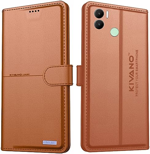 Image of Compatible with Xiaomi Redmi A2 Plus /Poco C51 / Poco C50 / Xiaomi Redmi A1 Plus Flip Cover | Leather Finish | Inside Pockets & Inbuilt Stand | Shockproof Wallet Style Magnetic Closure