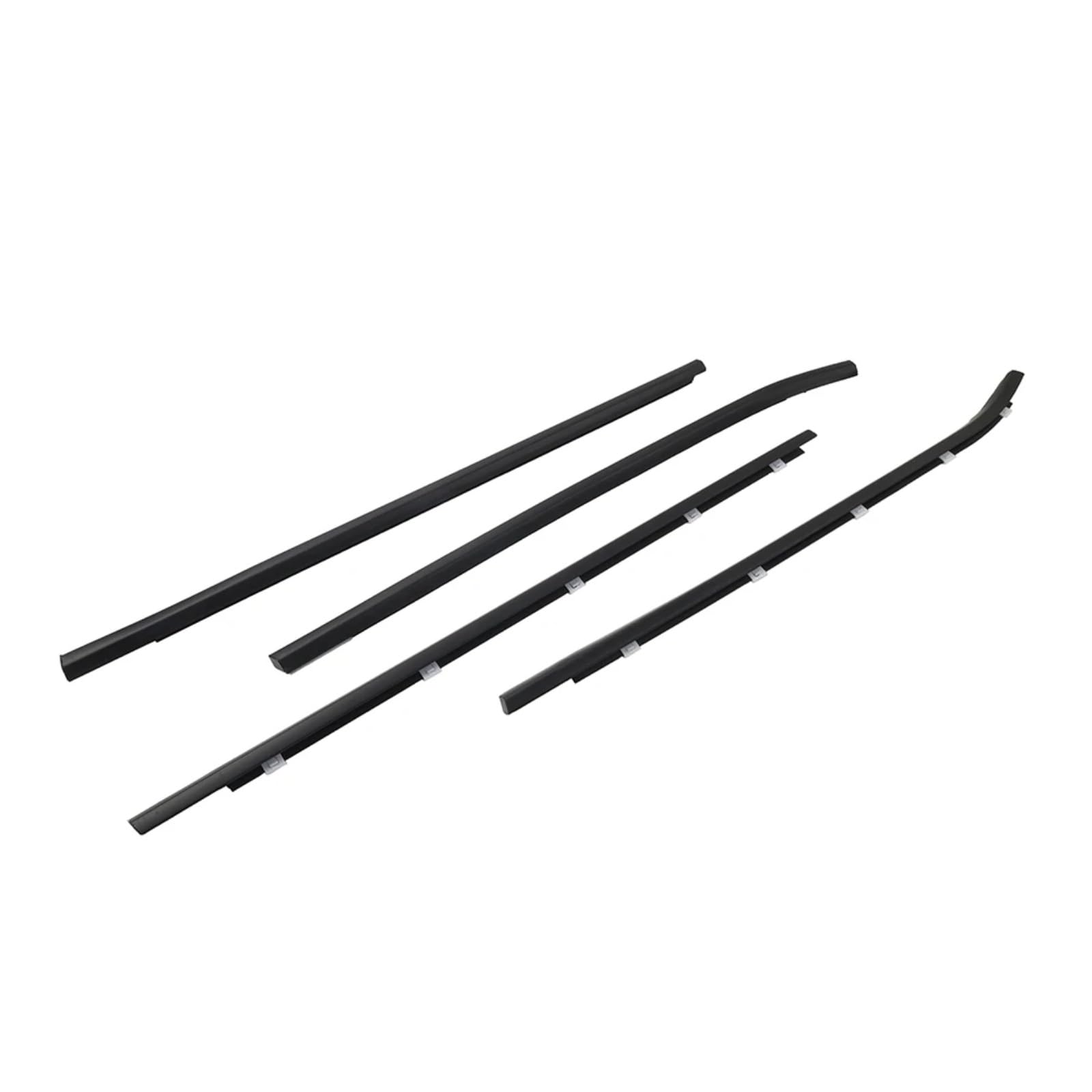 Car Weather Stripping Compatible with Hyundai for I30 2008-2011 4Pcs Car Outside Door Window Weatherstrip Belt Seal Strip 822202L000