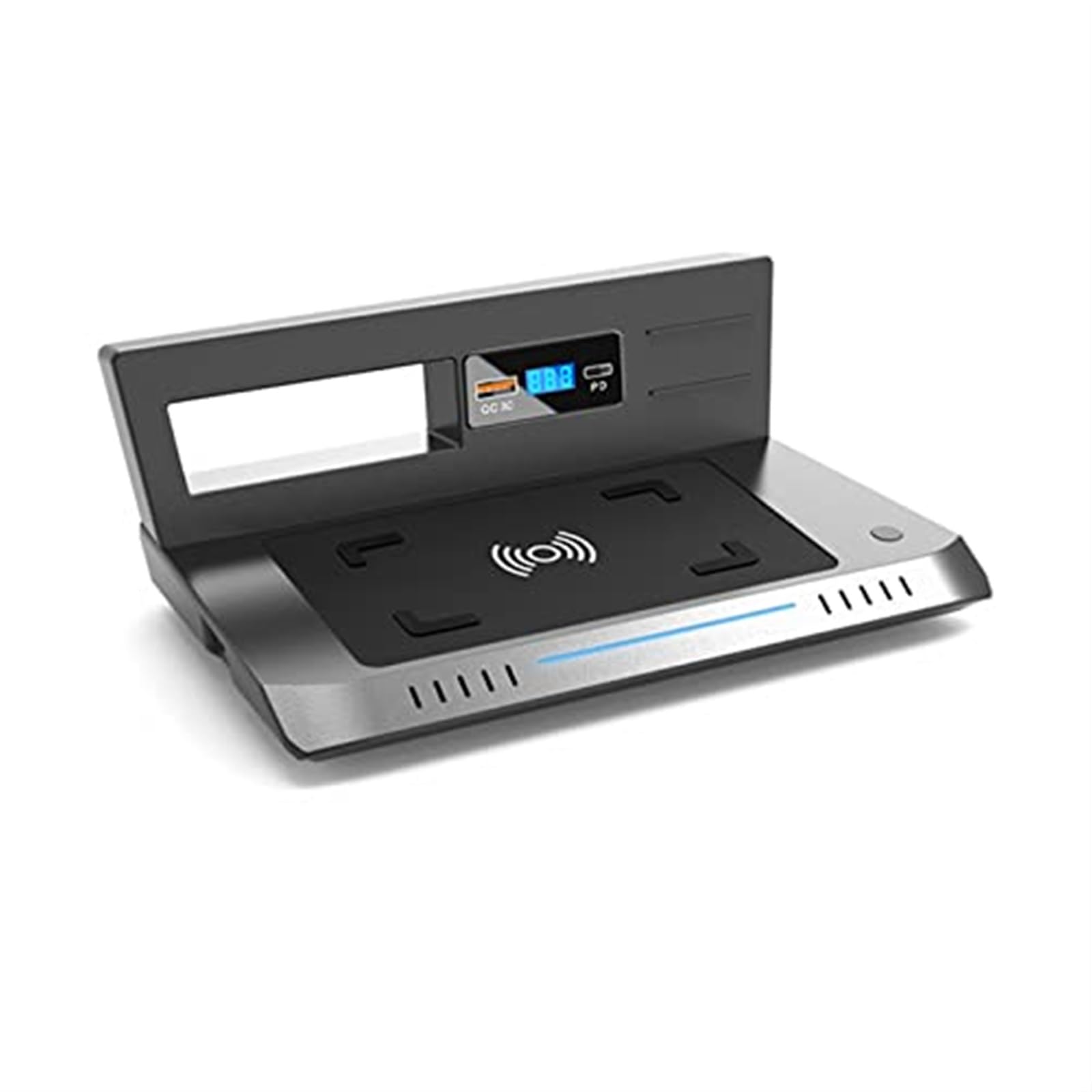 Caricabatterie wireless QI for telefono da auto da 15 W, for VW, L 2017-2023 Pannello di ricarica wireless retrofit for accendisigari interni Tappetino di ricarica wireless
