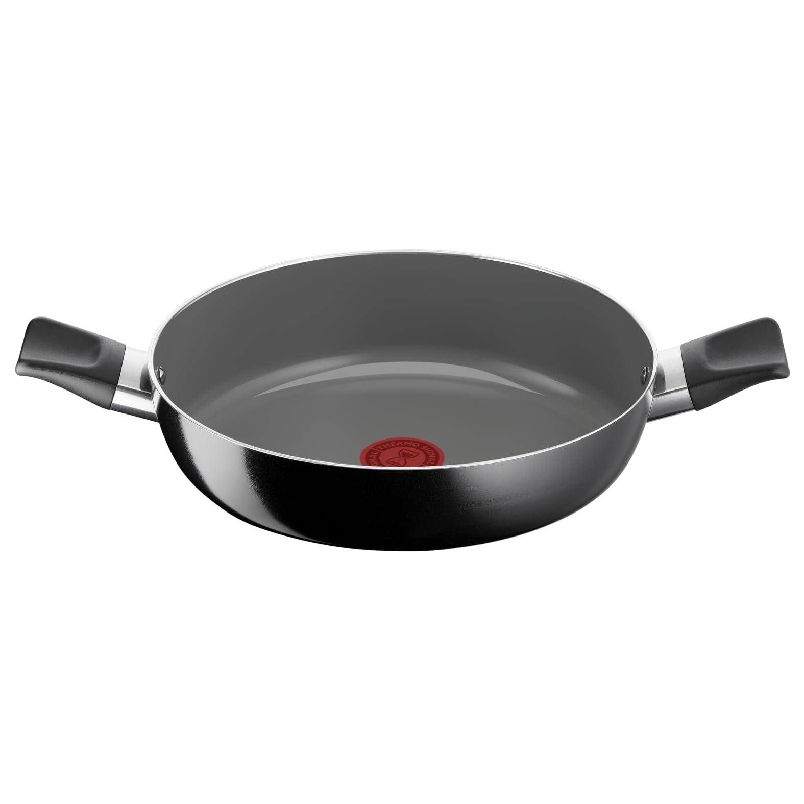 Lagostina Goccia Casseruola Bassa 26 cm, Rivestimento in Ceramica Antiaderente, Scorrevolezza Ottimale, Pulizia Facile, Ecologica, Thermo-Signal, Sicura, Compatibile con Induzione