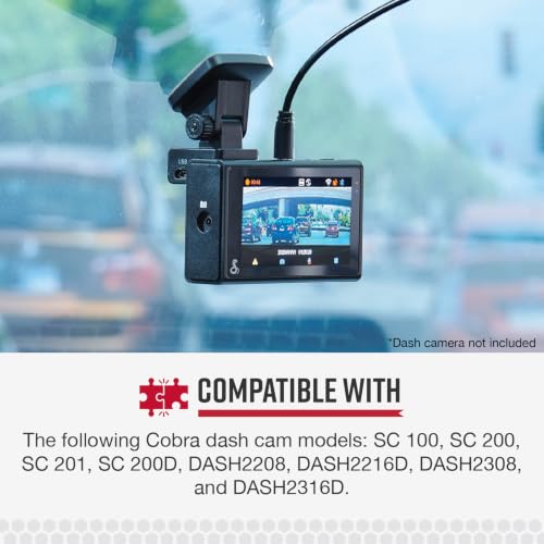 Image of Cobra 2.5A Micro USB Hardwire Kit for SC Series Dash Cams, 15ft Cable | Enables Parking Mode and Motion Detection Features (Select Models)