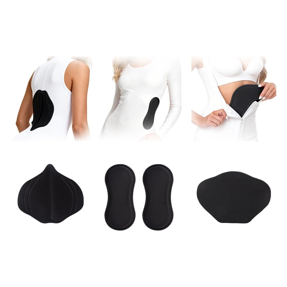 Abdominal Side Compression Boards Set Lipo Foam Board Lateral Protectors with Ab Compression Pad and Lumbar Shaping Back for Liposuction Post Surgery Recovery Waist Filling Skin Anti-Sagging(4Pcs)