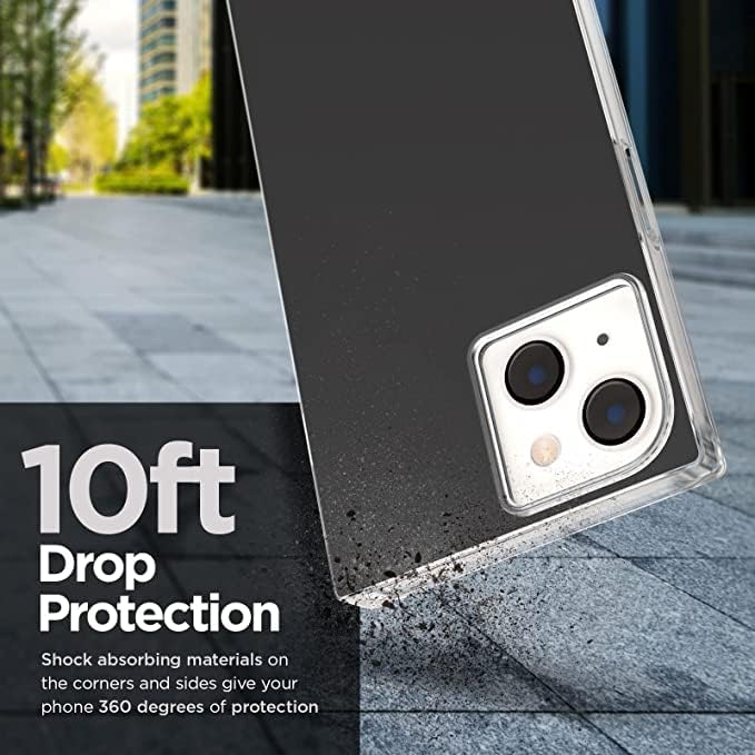 Case-Mate BLOX iPhone 14 Case/iPhone 13 Case - Black [10FT Drop Protection] [Compatible with MagSafe] Luxury Cover with Square Edges for iPhone 14/13 6.1", Anti-Scratch, Shock Absorbent Materials