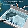 Freestanding Stainless Steel With Faucet Prep and Utility Vanity Indoor Outdoor Bowl Commercial Restaurant Kitchen Sink Set with Countertop and Storage Shelves 80*50*80cm/31.5*19.7*31.5in leftgroove - Image 7