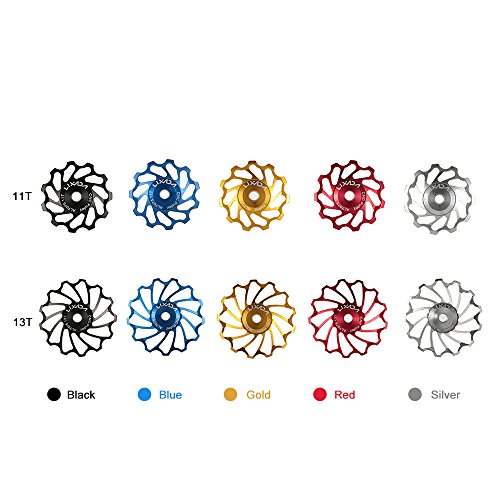 Polia de Metal, Romacci Roldana de cerâmica para bicicleta de estrada MTB Desviador traseiro de liga