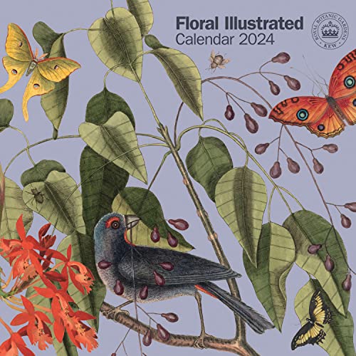 2024 Royal Botanic Gardens Kew, Floral Illustrated Wall Calendar