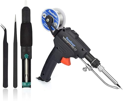 Miniatura 5 de Kit de pistola de soldadura automática industrial, alimentación de soldadura, control de temperatura de 60 W, pistolas de soldadura de calor interno