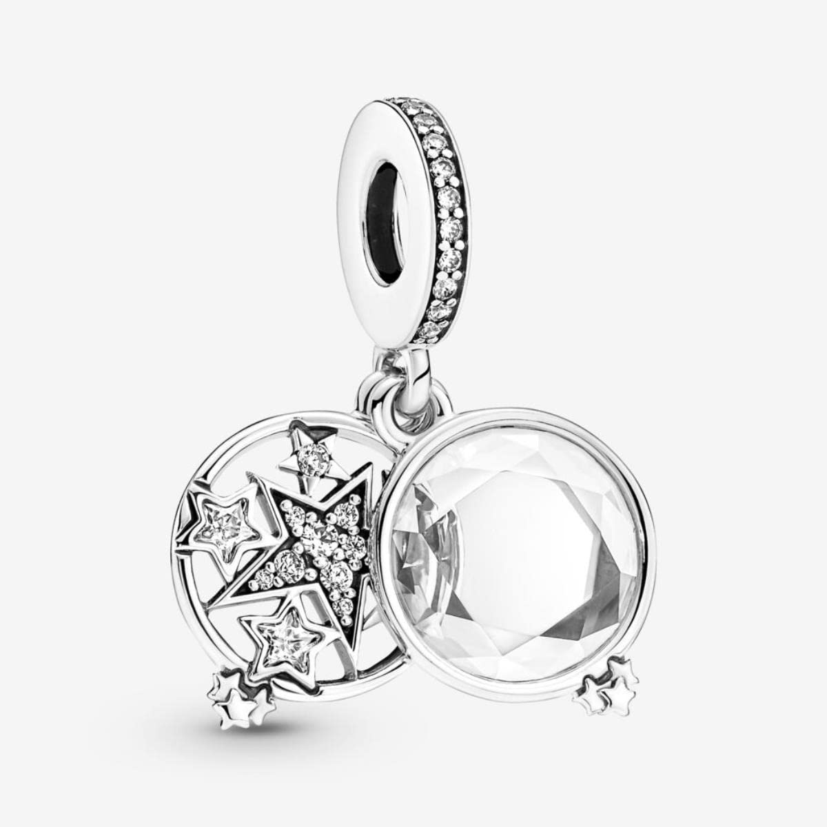 Acquista Nuovo ciondolo in argento sterling con stella, luna, spazio, gufo notturno, adatto per bracciale originale, gioielli fai da te, creazione di gingilli da donna in Italia a partire da 7.1