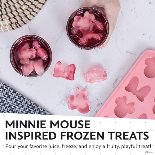 Image of Disney Minnie Silicone Ice Cube Tray, 2-Pack 5 inchx12.5 inch, BPA-Free