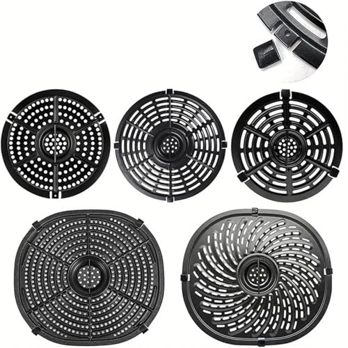 Cubiertas de goma para freidora 150/300/600/1000 unidades, pies antideslizantes de silicona para reemplazo de rejilla de freidora, accesorios para bandeja (300 unidades) miniatura 4