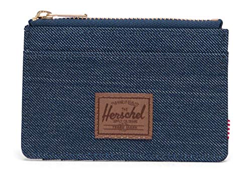 Preisvergleich Produktbild Herschel Oscar RFID Wallet Indigo Denim Crosshatch / Saddle Brown