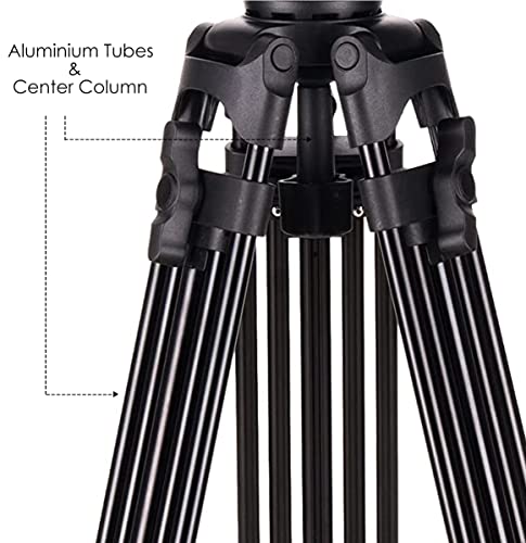 Professional Quad Tube Aluminium 72" Tripod For Sony Hxr-Mc2500 (Fluid Head) #TOP3