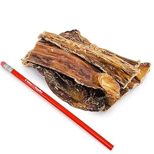 ValueBull Beef Jerky Gullet Strips for Canines, 100 Depend – Beef Esophagus Canine Treats, Chondroitin Joint Help