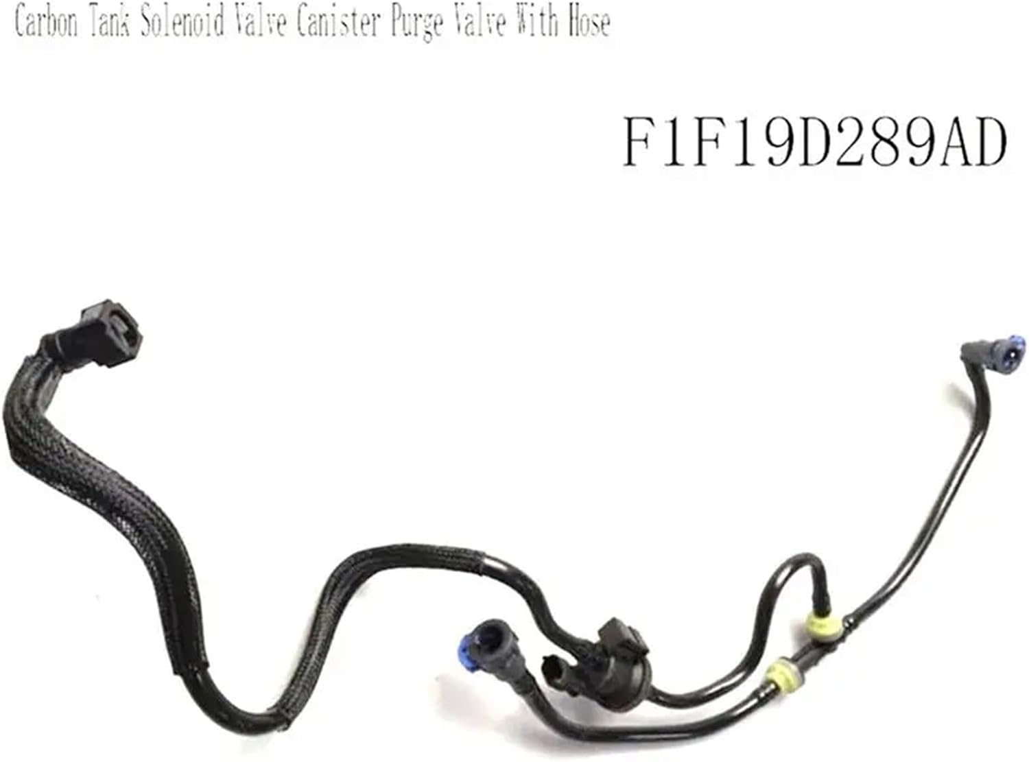 F1F19D289AD Carbon Tank Solenoid Valve Canister With Hose Purge Compatible With Focus 15 Kuga 13 1.5 2015-2019