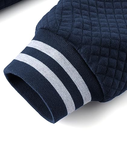 Image of GEEK LIGHTING Mens Fleece Lined Hoodies Zip Up Waffle Knit Thicken Hooded Sweatshirts Winter Jackets