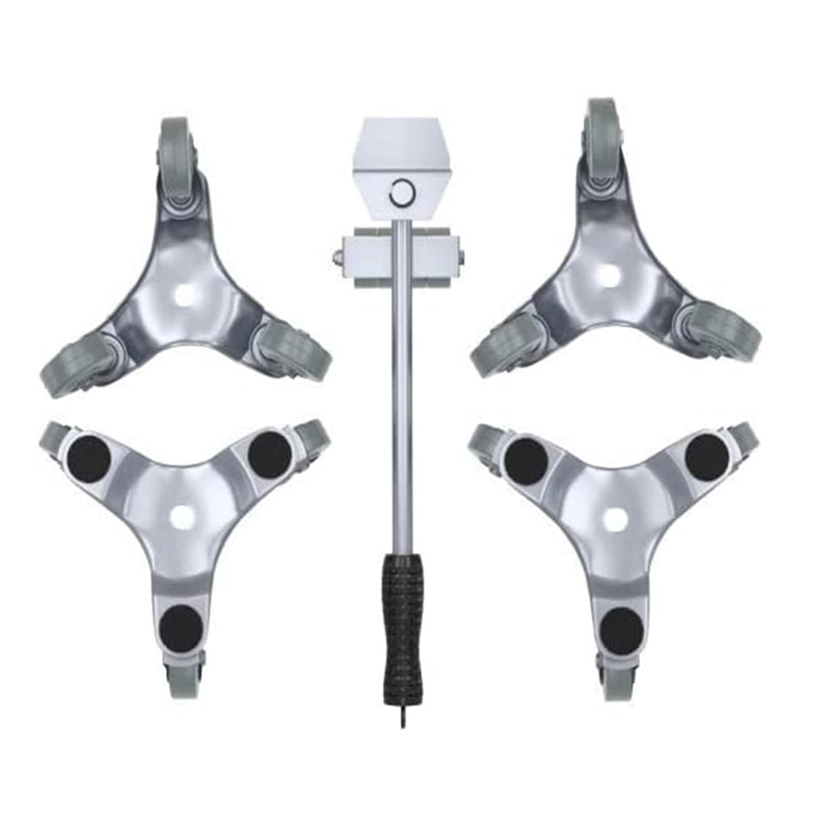 dsqBKl-dS Furniture Moving Wheels Set, Bearing 500kg Furniture Lifter, Roller Easy Move Removal Tools Set with 360 Degree Rotatable Moving Sliders for Fridge/Sofa/Wardrobe