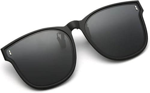 Vista 2 de Long Keeper Gafas de sol polarizadas de gran tamaño con clip para mujeres y hombres, clásicas, para conducir, pescar, con abatibles, sobre gafas