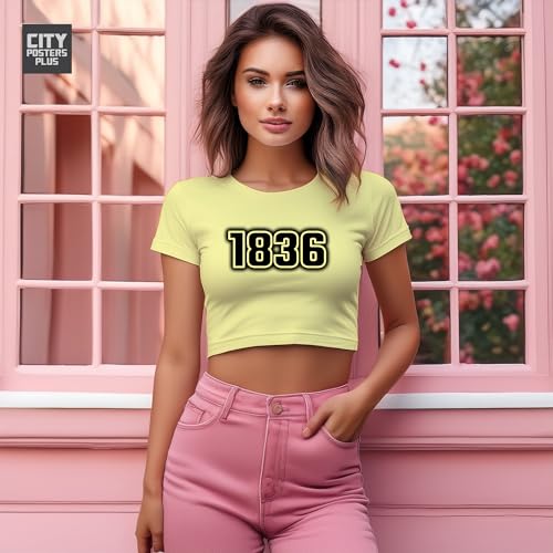 Crop top 1836 jaune doux pour un confort estival fluide - 2