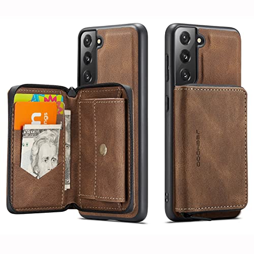 Étui portefeuille Samsung S21 Plus coque cuir magnétique détachable protection antichoc