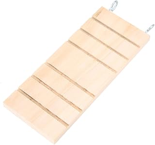 Alomejor Pet Stairs, Khaki Hamster Climbing Toy with Hanging Hook 16cm Multi Level Rest for Small Pets (6.3 Inch)