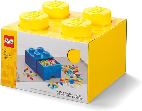 LEGO Cajón de ladrillo amarillo 4 brillante