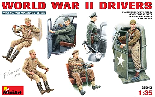 Miniart 1:35 Scale Wwii Drivers Plastic Model Kit #TOP4