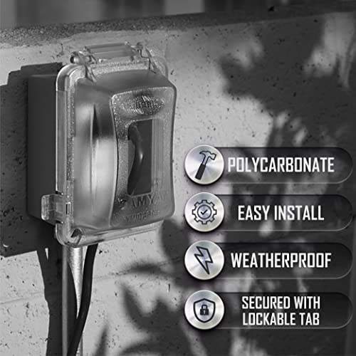 image for TayMac MM420C 1-Gang Nonmetallic Extra Duty Weatherproof In-Use Horizo