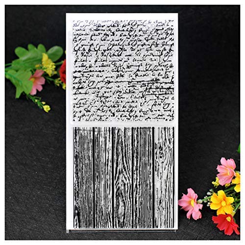 Kwan Crafts Buchstaben-Stempel Mit Holzmaserung – Klare Stempel Für Karten & Scrapbooking